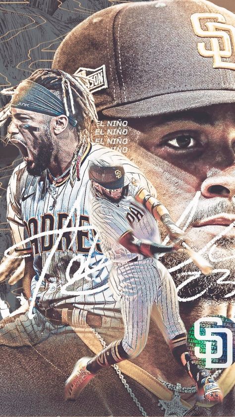 Cool Baseball Wallpapers, Baseball Poster Design, Baseball Wallpapers, Mlb Pictures, Mlb Baseball Players, Chiefs Wallpaper, Baseball Backgrounds, San Diego Padres Baseball, Baseball Wallpaper