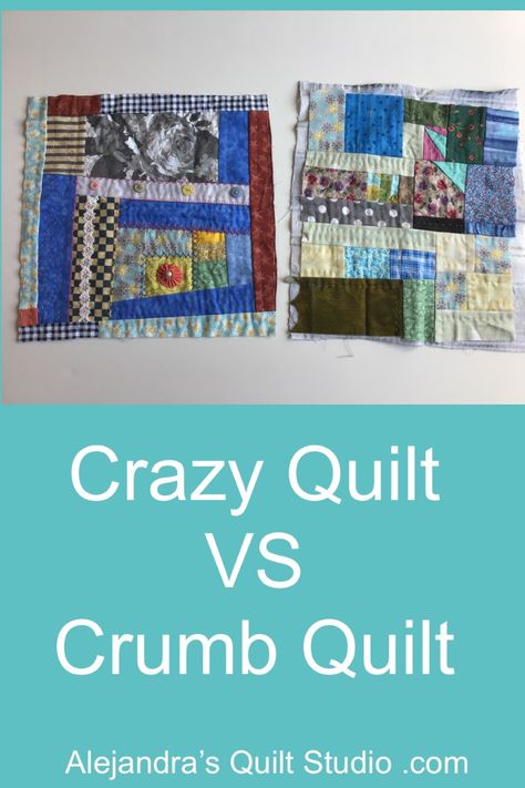 Crazy Scrap Quilts, Crumb Block Quilt, Crazy Quilt Projects, Crazy Quilt Tutorials How To Make, How To Make A Crumb Quilt, Crumb Quilting Ideas, Crazy Patchwork Tutorial, Crumb Quilt Blocks, Crumb Quilts Ideas Block Patterns