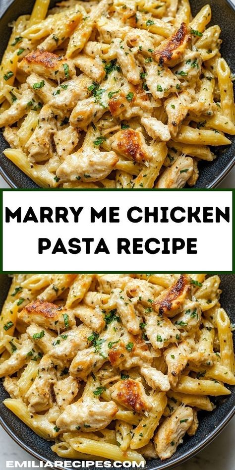 Looking for romantic dinner ideas? Try our Marry Me Chicken Pasta Recipe! Perfect for dinner for two or dinner recipes for family, this pasta dish combines savory chicken with a creamy sauce for a memorable meal. Romantic Dinner Ideas, Marry Me Chicken Pasta, Marry Me Chicken, Sunday Dinner Recipes, Romantic Dinner Recipes, Pasta Dinner Recipes, Savory Chicken, Chicken Pasta Recipes, Family Dinner Recipes