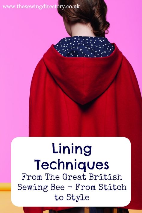 Lining Techniques from The Great British Sewing Bee Book 4 Sewing Bee, Sewing Design, Sewing Lessons, Sewing Skills, Love Sewing, Sewing Gifts, Sewing Basics, Sewing For Beginners, Sewing For Kids