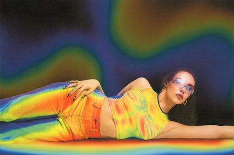 Middle School Science Lab, Jaded Ldn, Sydney Carlson, Fashion Collaboration, Heat Map, Wildflower Cases, V Magazine, Thermal Imaging, Jaded London