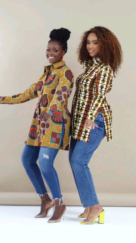 African Blouses, African Tops, African Print Tops, Almost Friday, African Print Dress Ankara, Short African Dresses, Afrikaanse Mode, African Inspired Clothing, African Print Dress Designs