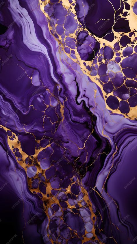 Premium AI Image | abstract marble background ai wallpaper Dark Purple Marble Wallpaper, Gold Wallpaper Ipad, Purple Gold Aesthetic, Marble Wallpaper Hd, Purple Abstract Background, Laptop Art, Purple And Gold Wallpaper, Marble Purple, Purple Aesthetic Background