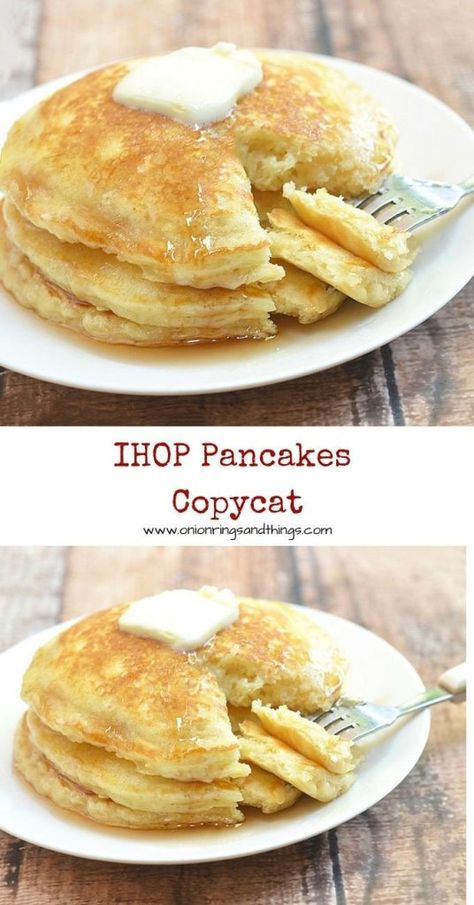 Ihop Pancakes, Wakey Wakey, Break Fast, Copykat Recipes, Copycat Restaurant Recipes, Buttermilk Pancakes, Cat Recipes, Food Blogs, Breakfast Brunch Recipes