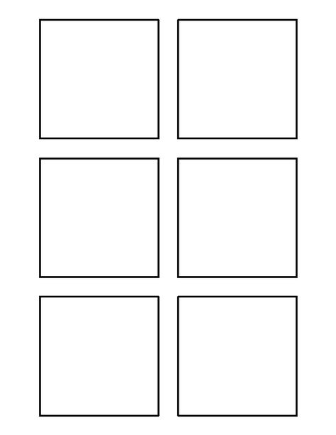 3 inch square pattern. Use the printable outline for crafts, creating stencils, scrapbooking, and more. Free PDF template to download and print at http://patternuniverse.com/download/3-inch-square-pattern/ Square Template Free Printable, Printable Art Templates, Pantry Labels Printable, Printable Outline, Coloring Crafts, Comic Template, Square Template, Square Printables, Square Prints