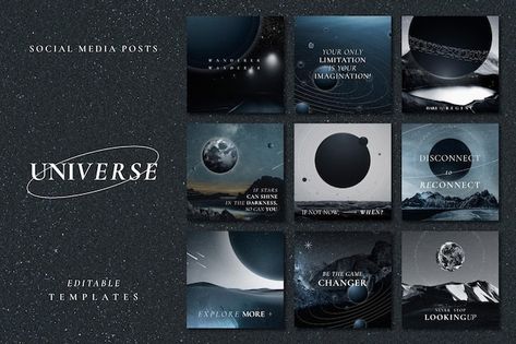 Quote Social Media, Webpage Template, Sun Drawing, Aesthetic Galaxy, Blog Banner, Doodle Icon, Star Background, Aesthetic Template, Galaxy Design