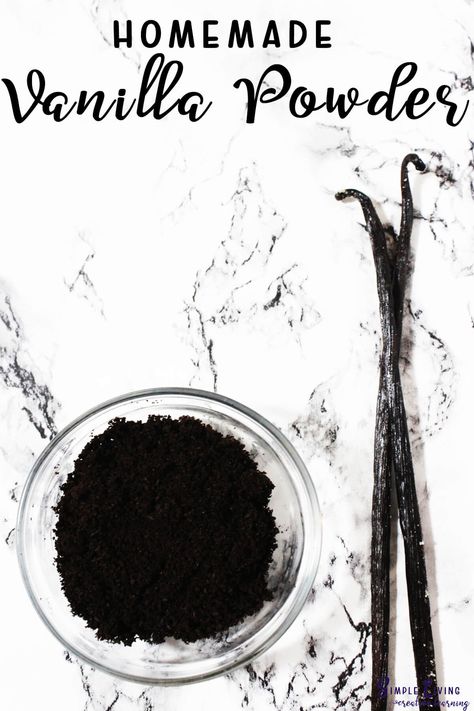 Herb Preserving, Frugal Food, Infused Sugar, Vanilla Powder, Preserving Herbs, Baking Crafts, Vanilla Bean Powder, Creamer Recipe, Spice Mix Recipes