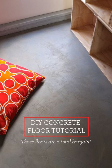 Diy Concrete Floors, Concrete Floors Diy, Interior Concrete Floors, Floor Concrete, Painted Concrete Floors, Cheap Flooring, Modern Flooring, Diy Concrete, Cement Floor