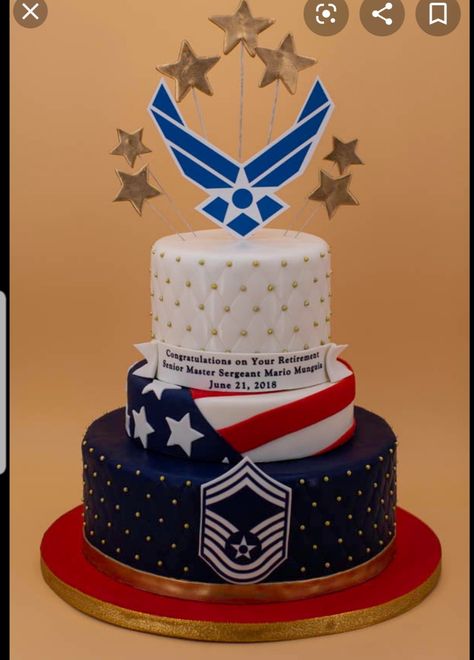 Air Force Grooms Cake, Air Force Retirement Decorations, Air Force Chief Promotion Party, Usaf Retirement Cake, Airforce Retirement Cake Ideas, Airforce Cake Ideas, Air Force Retirement Cake Ideas, Air Force Promotion Cake, Airforce Retirement Party Ideas