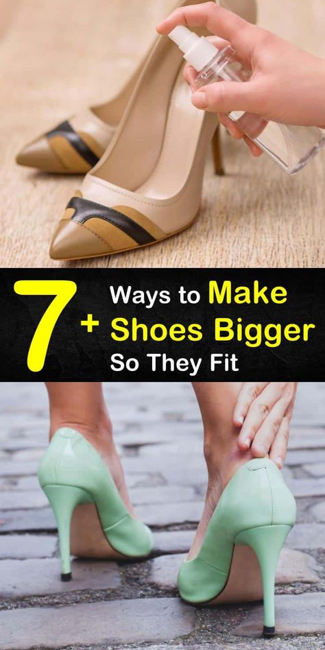 7+ Ways to Make Shoes Bigger So They Fit Stretch Leather Shoes, High Heel Hack, Frozen Shoes, Breaking In Shoes, Shoe Hacks, Make Shoes, Adjustable Shoes, How To Stretch Shoes, Shoe Stretcher