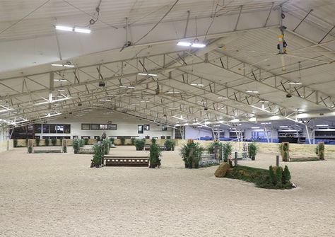 World Equestrian Center, Equestrian Competition, Dream Barn Stables, Horse Competition, Indoor Arena, Covered Walkway, Equestrian Aesthetic, Industrial Fan, Equestrian Center