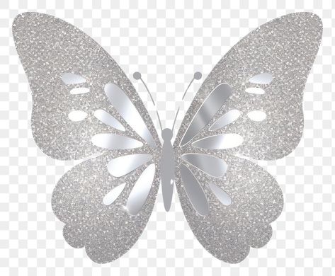 Butterfly White Background, Icon White Background, Butterfly Icon, Diy Cake Topper Birthday, Cake Icon, Butterfly Png, Icon White, Glitter Butterfly, Png Elements