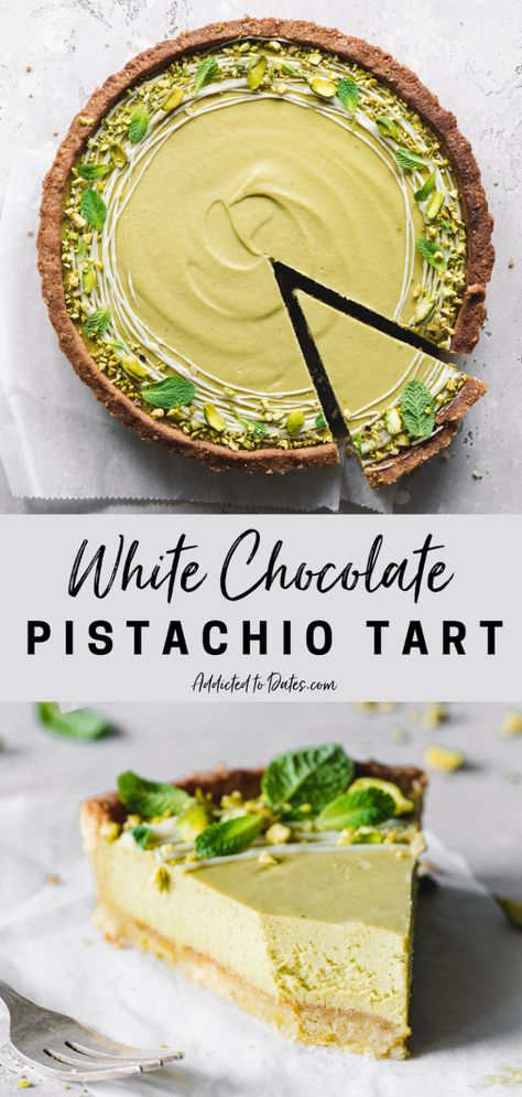 Vegan Gluten Free Tart, Dinner Party Vegetarian, Desserts For Christmas Party, Cute Desserts Aesthetic, Luxury Desserts, Pistachio Tart, Deserturi Raw Vegan, Desserts Aesthetic, Vegan Tarts