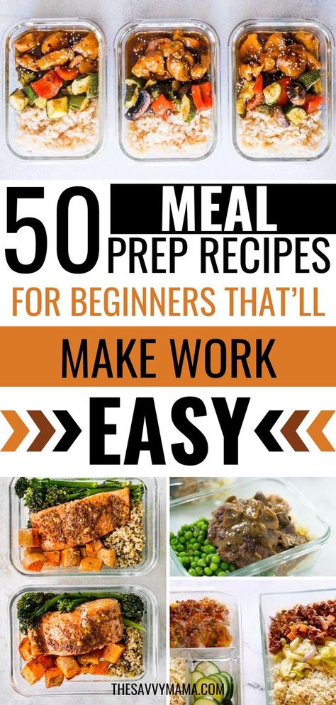 Jumpstart your healthy eating routine with these 50 Meal Prep Recipes for Beginners! Perfect for anyone looking for easy meal prep recipe ideas, this collection features the best low-carb options, from chicken and ground beef to ground turkey and crockpot meals. Whether you're prepping for lunch, dinner, or the week ahead, these freezer-friendly recipes make healthy eating and sticking to your diet simple. Ideal for work easy meals, these dishes will keep you fueled and satisfied. Meat And Veggies Meal Prep, Meal Prep For The Week With Grocery List, Meal Prep For 2 Days, Easy Keto Prep Meals For The Week, Healthy Meal Prep For The Week Families, Meal Plan Recipes For The Week, Easy Meal Prep For Dinner, Health Simple Meals, Meal Prep Menu Template