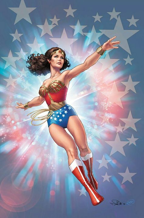 Lynda Carter Wonder Woman Wonder Woman Comics, Linda Carter, Comics Anime, Wonder Woman Art, Univers Dc, Heroic Fantasy, Lynda Carter, Wonder Women, Digital Comic