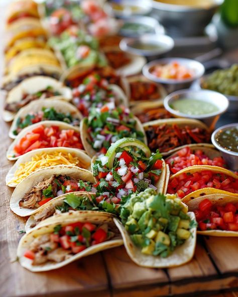 Discover 7 best taco bar ideas that will impress your guests! Perfect setups for any festive gathering or casual party. Taco Grazing Board, Gourmet Taco Bar, Street Taco Buffet, Make Your Own Taco Bar, Taco Night Table Setting, Taco Bar At Wedding Receptions, Authentic Taco Bar, Diy Taco Bar Party, Taco Rehearsal Dinner Ideas