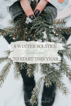 Today is the Winter Solstice, and I'm sharing some 8 winter solstice traditions you can do to celebrate this specific time of year if you're so inclined. Solstice Traditions, Solstice Winter, Winter Solstice Party, Winter Solstice Traditions, Yule Traditions, Winter Solstice Celebration, Yule Celebration, Solstice Party, Pagan Yule