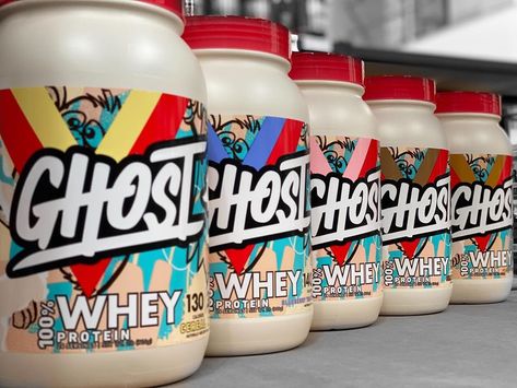 GHOST WHEY......! Ghost Lifestyles with arguably some of the best tasting whey proteins on the market!... Ghost Protein, Protein Packaging, Katie Austin, Protein Smoothie Recipes, 100 Whey Protein, Chips Ahoy, Xmas List, Workout Outfits, Protein Smoothie