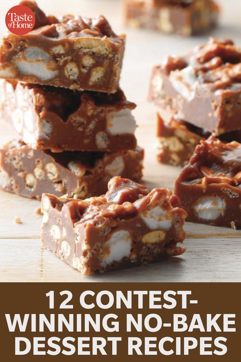 Desserts To Win A Bake Off, Refrigerator Dessert Recipes, Unbaked Desserts Recipes, Easy Take Along Desserts, Easy Award Winning Desserts, Best Bake Off Recipes, Heat Resistant Desserts, Best Competition Desserts, Forgotten Dessert Recipes