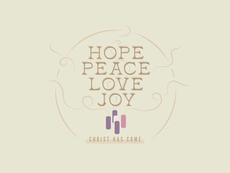 Advent Graphic by Tate Heisler on Dribbble Advent Sermon Series, Hope Advent, Sermon Series, Design Event, Peace And Love, Global Community, Creative Professional, Advent, Design Ideas