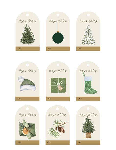 Free Printable Holiday Gift Tags With Arched Top. City Farmhouse by Jennifer O’Brien Printable Christmas Tags Template, Free Gift Tags Printable Christmas, Holiday Stickers Free Printable, Free Tags Printable Editable, Free Printables Christmas Tags, Gift Tags Christmas Printable Free, Christmas Gift Tags Diy Printable Labels, Free Printable Tags Template Editable, Holiday Tags Printable Free