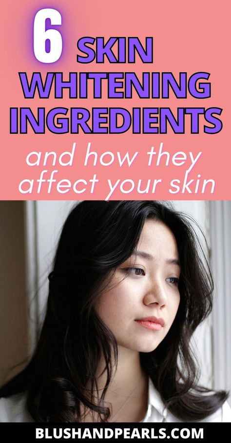 6 Skin Whitening Ingredients & How They Affect Your Skin. Find out how to safely whiten and brighten your skin with these skincare ingredients. | how to lighten skin shade | how to fade dark spots | how to get paler skin | how to use kojic acid | lighter skin tone remedies | How To Make Your Skin Lighter Naturally, Pale Skin Tips How To Get, Tips For Lighter Skin, How To Whiten Face, How To Lighten Skin Naturally Fast, How To Get Whiter Skin Fast, How To Make My Skin White, Natural Skin Whitener, How To Make My Skin Lighter