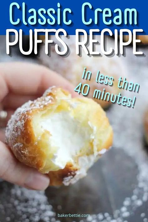 How To Make Cream Puffs, Cream Puffs Filling Recipe, Easy Cream Puffs Recipe, Homemade Cream Puffs Recipes, Homemade Cream Puffs Easy, Crackling For Cream Puffs, Cream Puffs Recipe Filling, Cream Puff Filling Ideas, Popcorn Pastry Cream