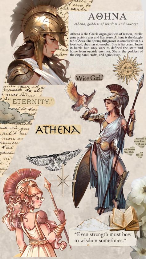 #vintage #books #wallpaper #quotes #fpy #idk #aesthetic #aestheticgirl #wisdom #wisegirl #athena #greece #greekgoddess #greekmythology #pretty #beuty Athena, goddess of wisdom. Vintage Books Wallpaper, Athena Greece, Greek Goddess Aesthetic, Athena Aesthetic, Idk Aesthetic, Athena Greek Goddess, Athena Tattoo, Athena Goddess Of Wisdom, Greek Goddess Art