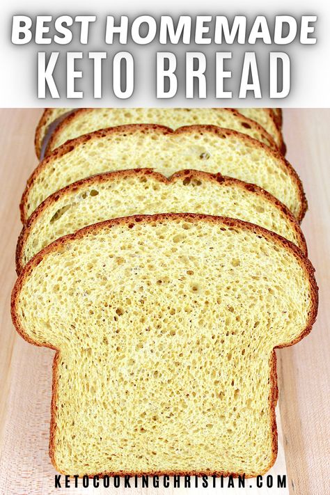 Learn how to make the absolute Best Homemade Keto Bread you have ever tasted! From the perfect texture to the amazing way it smells, this recipe is total game changer in Keto baking! #ketobread #lowcarbbread #homemadebread Keto King Bread Recipe, How To Make Keto Bread, Keto Bread With Yeast, Diy Keto Bread, Easy Keto Bread Recipes For Beginners, Homemade Keto Bread Recipes, Keto Yeast Bread Recipes, Keto Yeast Bread, Homemade Keto Bread