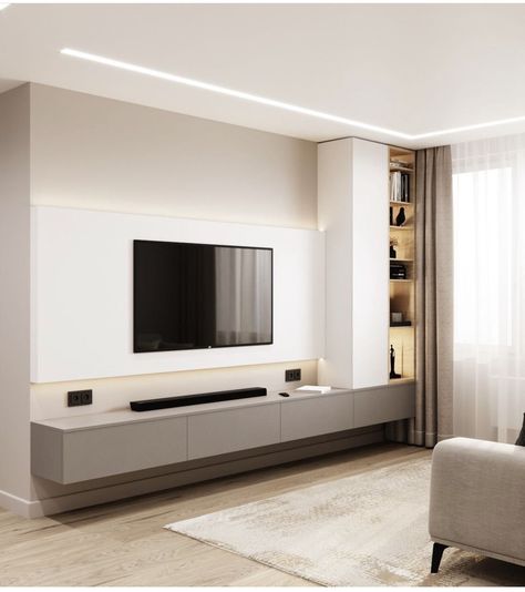 Design Ložnic, Living Room Tv Unit, Tv Room Design, Living Room Design Inspiration, Tv Wall Design, 아파트 인테리어, Living Room Design Decor, Home Design Living Room, Living Room Tv Wall