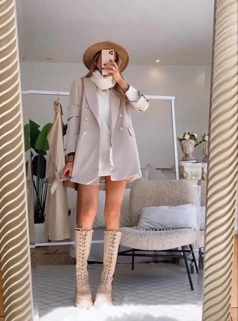 Beige combat boot outfit Beige Biker Boots Outfit, Pink Combat Boots Outfit Winter, White Lace Boots Outfit, Beige Combat Boots Outfit Winter, Neutral Boots Outfit, Sand Boots Outfit, Beige Stiefel Outfit, Nude Combat Boots Outfit, Cream Combat Boots Outfit