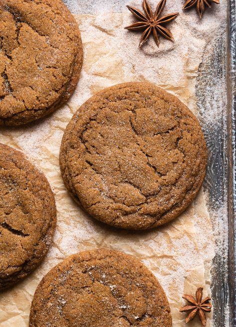 Gingerbread Latte Cookies - Browned Butter Blondie Nyt Cooking Gingerbread Latte Cookies, Gingerbread Cookie Butter, Gingerbread Latte Cookies Nyt, Xmas Cookie Decorating Ideas, Gingerbread Latte Cookies, Gingerbread Blondies, Christmas Cookies Ideas, Bakery Style Cookies, Grub Hub