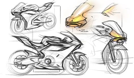 Concept Motorcycles Sketches, Marker Sketches, Motorcycle Sketch, Boat Sketch, Sketch Wall, Product Sketch, Industrial Design Portfolio, Sketching Tools, Bike Sketch