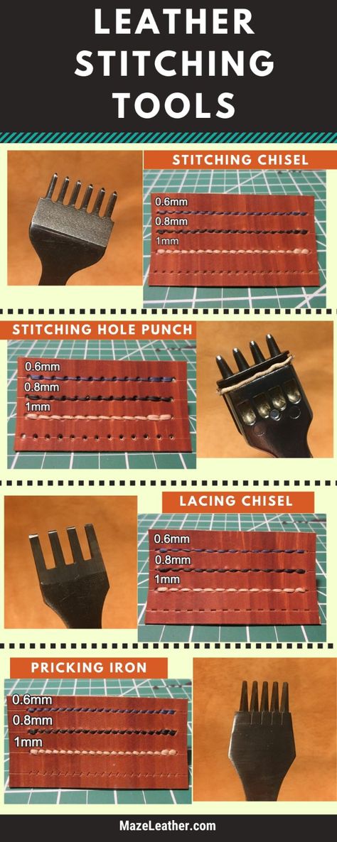 Tools For Leather Work, Leather Projects Ideas Inspiration, Tandy Leather Tools, Leather Things Ideas, Leather Thickness Guide, Beginner Leather Working, Leather Tooling For Beginners, Leather Tools For Beginners, How To Leather Work