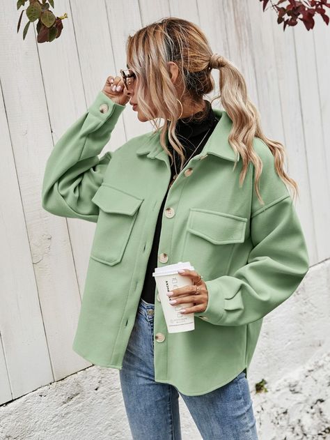 Luxury Outerwear, Maxi Dresses Fall, Winter Trench Coat, Loose Coats, Fall Winter Dresses, Wool Shirt, Trench Jacket, Solid Color Shirt, Warm Jacket