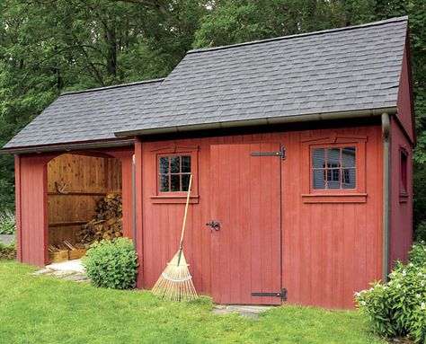 Red Shed, Building A Storage Shed, Backyard Buildings, Shed Kits, Diy Shed Plans, Storage Shed Plans, Shed Plan, Backyard Sheds, Backyard Shed