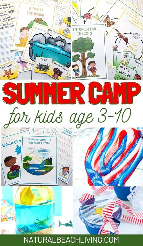 School Age Summer Activities Daycare, Summer Fun For Preschoolers, Welcome Week Activities For Summer Camp, Preschool Summer Camp Ideas, Summer Camp Ideas For Kids Activities, Summer Camp Ideas For Preschoolers, Themes For Summer Camp, Preschool Summer Camp Themes, Summer Camp Themes Weeks