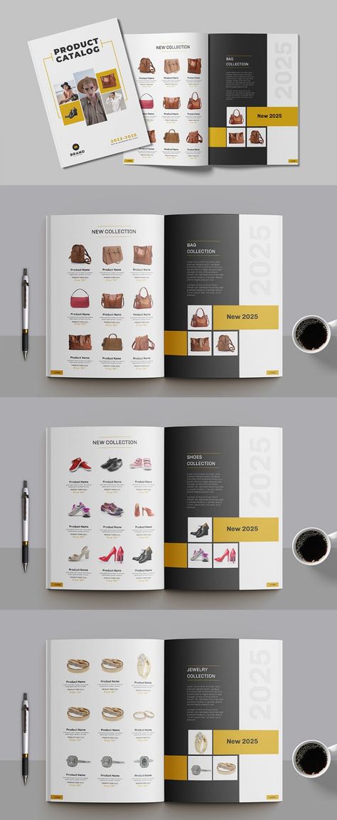 Multipurpose Product Catalog Design Magazine Template Magazine Catalog Design, Product Catalogue Cover Design, Product Design Template, Beauty Catalogue Design, Product Catalogue Design Layout Ideas, Product Catalog Design Layout Templates, Products Catalog Design, Catalog Design Layout Products, Brochure Product Design