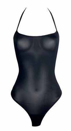 gucci 1998 Gucci Tom Ford Sheer Black Plunging Halter Bodysuit Swimsuit | My Haute Wardrobe | ShopLook 2000s Clothes, Halter Bodysuit, Black Femininity, Swag Outfits For Girls, Cute Bikinis, Dolce E Gabbana, Simple Trendy Outfits, Gucci Black, Outfits Casuales