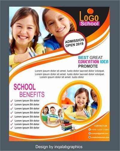 Design a Custom Banner for School Admissions Flyer Design For School, Education Banner Design Ideas, School Banner Background, School Pamphlet Design, Education Banner Design, School Banner Design Ideas, School Brochure Design, School Banner Design, School Poster Design