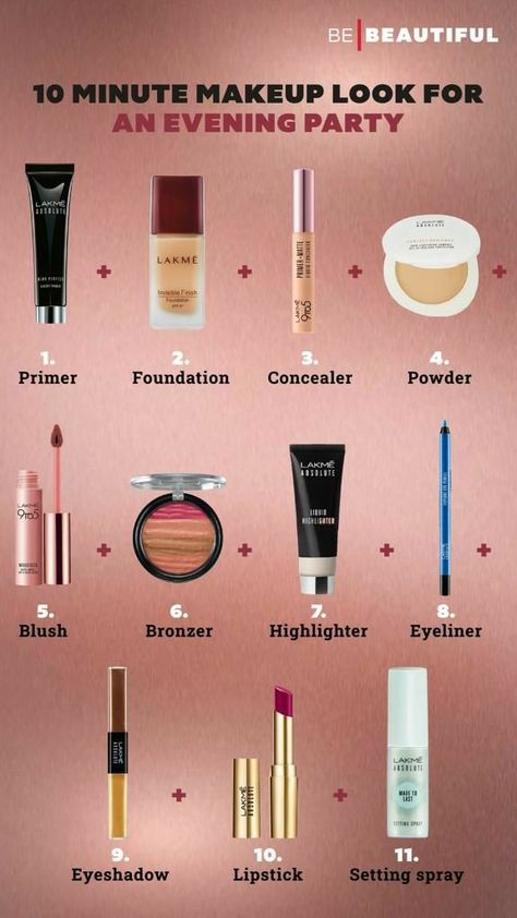 Mekup Items Names, Full Makeup Kit List, Tips For Makeup, Membentuk Alis, Makeup Steps, Makeup Order, Simple Makeup Tips, Makeup Face Charts, Makeup Artist Tips