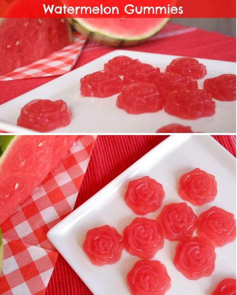 Watermelon Gummies #realFoodHeals Watermelon Juice Gummies, Watermelon Gummy Bears, Watermelon Gummies Recipe, Watermelon Gummies, Sour Gummies, Homemade Gummy Bears, Gummy Snacks, Fruit Gummies, Healthy Gummies