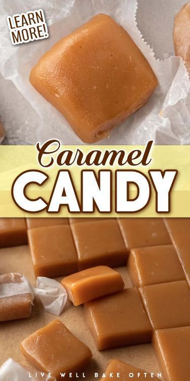 Bring nostalgic candies to the table this holiday season with this easy caramel recipe! This recipe by Live Well Bake Often only takes a few simple ingredients and is so much fun to make! Add this recipe to your Christmas dessert menu! Homemade Caramels Recipe, Homemade Chocolate Caramels, Homemade Caramels Easy, Caramels Recipe Easy, How To Make Caramel Candy, Caramel Bits Recipes Kraft, Caramel Candy Recipe Easy, Homemade Carmel’s, Carmel Recipe Candies