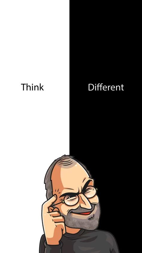 Entrepreneur Wallpaper Iphone, Steve Jobs Think Different, Think Different Illustration, Steve Jobs Quotes Wallpapers, Business Wallpaper Iphone, Think Different Wallpaper, Steve Jobs Wallpaper, Jobs Wallpaper, Steve Jobs Art