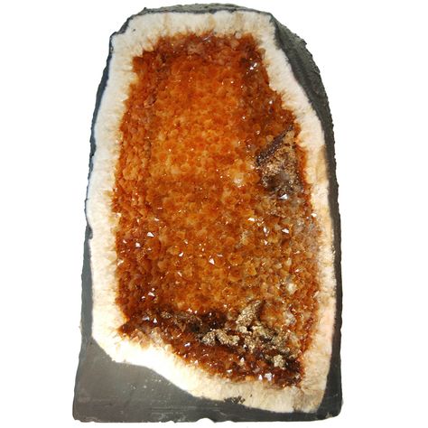 Citrine Geode, Chakra Energy, Pretty Rocks, Crystal Geode, Beautiful Rocks, Mineral Stone, Natural Citrine, Minerals And Gemstones, Rocks And Gems