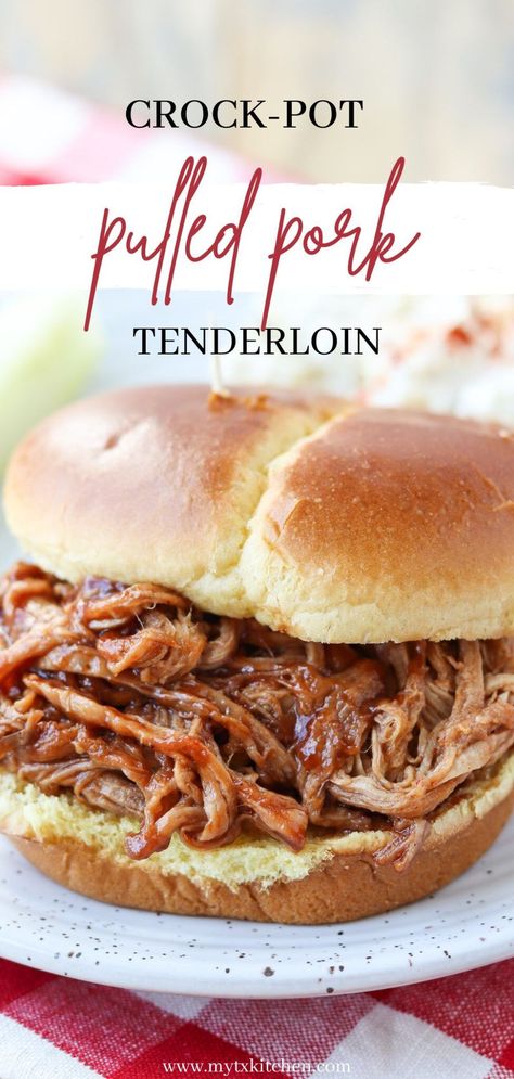 Crockpot Bbq Pulled Pork Tenderloin, Crockpot Pulled Pork Tenderloin Recipes, Pork Tenderloin Recipes Pulled Pork, Bbq Pulled Pork Loin Slow Cooker, Crockpot Meals Pork Tenderloin, Crock Pulled Pork, Pulled Pork Loin Crock Pot Recipes Easy, Pork Chop Pulled Pork Crock Pot, Pulled Pork From Tenderloin