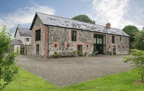 Property: Why this barn conversion is a lesson in character and class - The Irish News Irish Farmhouse, Stone Cottages, Converted Barn, Stone Barns, Barn Conversion, Stone House, Holiday Cottage, Barn House, Dream Homes