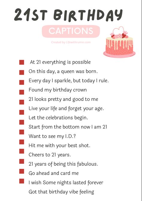 Mcdonald's Birthday Party, Happy 21st Birthday Son, 21st Birthday Captions, Childhood Birthday, Quotes For Instagram Captions, 21st Birthday Quotes, Short Birthday Wishes, Instagram Captions For Selfies, Happy Birthday Love Quotes