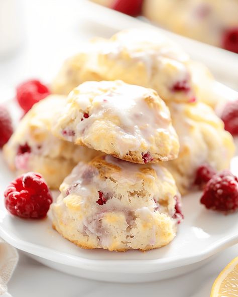 Easy Lemon Raspberry Scones Recipe If you’re looking for a delightful treat that’s both refreshing and sweet, these Easy Lemon Raspberry Scones are just what you need. Perfect for breakfast, ... Read more Lemon Raspberry Scones Recipe, Raspberry Scones Recipe Easy, Lemon Raspberry Scones, Raspberry Scones Recipe, Raspberry Scone, Strawberry Rhubarb Scones, Lemon Scones Recipe, Blondie Dessert, Berry Scones