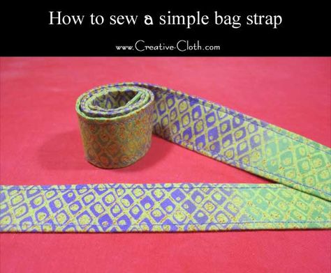 Diy Fabric Purses, Diy Bag Strap, Tote Bag Straps, Make Bag, Simple Bag, Purse Sewing Patterns, Sewing Machine Basics, How To Make Purses, Fabric Purses